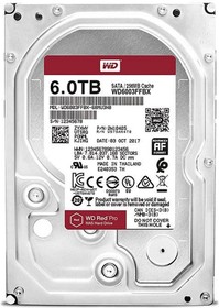 Фото 1/4 Жесткий диск WD Red Pro 7200 SATA 6Tb 256Mb(WD6003FFBX)