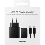 Сетевое зарядное устройство Samsung EP-T4510, USB type-C, 45Вт, 3A ...