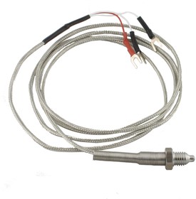 Фото 1/2 Датчик температуры с кабелем исполнение V, спай Pt100, резьба М10x1,5, длина кабеля 1,5м TS-W-V-Pt100-1,5-M10x1,5