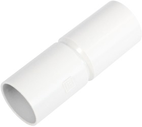 Патрубок-муфта белая d16 мм (10шт/800шт уп/кор) Промрукав