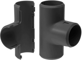 Тройник разборный чёрный d32 мм (1шт/200шт уп/кор) Промрукав