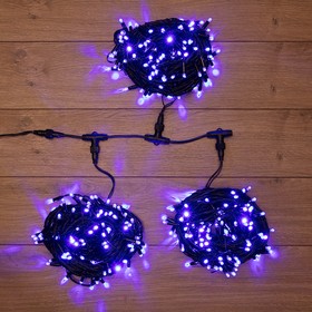Фото 1/7 323-303, Гирлянда LED ClipLight 24V, 3 нити по 20 м, свечение с динамикой, цвет диодов Синий