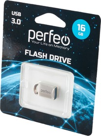 PERFEO PF-M11MS016 USB 3.0 16GB M11 Metal Series BL1, Носитель информации