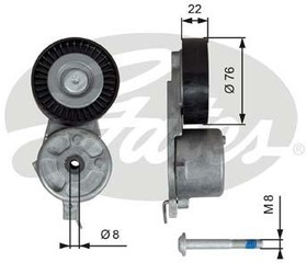 Фото 1/3 T39141, Натяжитель приводного ремня FORD 1.8 TDCi Mondeo 07- / S-Max 06- / Galaxy 06-