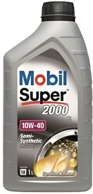 Фото 1/5 Масло моторное MOBIL Super 2000 X1 10W-40 полусинтетическое 1 л 150549