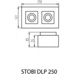 Накладной точечный светильник STOBI DLP 250-W/ 26833