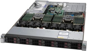 Фото 1/3 Платформа системного блока SuperMicro Серверная платформа Supermicro SYS-120U-TNR Ultra 1U, 12x2.5» NVMe, X12DPU-6, 119UH3TS-R1K22P-T Comple