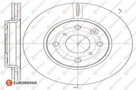 1618862380, Диск тормозной CITROEN C1 05 , PEUGEOT 107 05 , TOYOTA AYGO 05