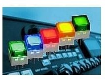 B3W-9002-G1G, Tactile Switches Green LED Green Cap