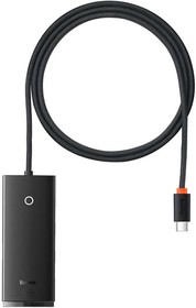 Фото 1/9 USB-хаб Baseus Lite Series Black (WKQX030401)