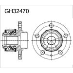 GH32470, Ступица с подшипником пер.(с ГУР)(d=72mm)
