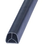 Комплект уплотнителя из материала ТЭП на дверь D-образного 14х12,7мм (3шт.по 2100мм), черный, самоклеящийся ...