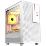 корпус Accord M3301 white w/o PSU mATX 6x120mm 2x140mm 1xUSB2.0 1xUSB3.0 audio bott PSU