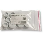 DPK-P13.5G-k10 - заглушка под плоскую отвертку, полиамид, цвет серый, нар ...