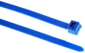 111-00698 T30R-E/TFE-BU, Cable Tie, High Chemical Resistance, 150mm x 3.5 mm, Blue ETFE, Pk-100