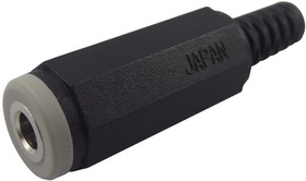 MJ-064, Телефонный аудио разъем, 4 контакт(-ов), Гнездо, 3.5 мм, Монтаж на Кабель