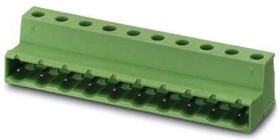 Фото 1/3 Pin header, 2 pole, pitch 7.62 mm, straight, green, 1828809