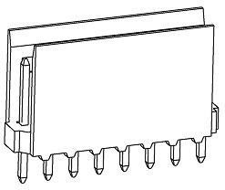 Фото 1/2 1-281695-2, Headers & Wire Housings HEADER VERT 12 POS HE14