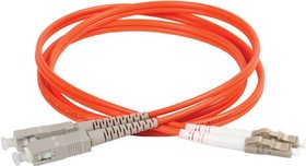Патч-корд оптический коммутационный соединительный для многомодового кабеля (MM); 50/125 (OM2); SC/UPC-LC/UPC; двойного исполнения (Duplex);