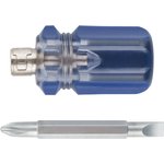 56205М, Отвертка с переставным жалом, пластиковая ручка 6x32 мм (PH2/SL6)