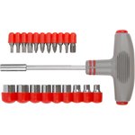 56235, T-shaped screwdriver, 11 CrV bits and 9 heads