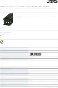 3004142, Conn Fuse Modular Terminal Block 2 POS 8mm Screw DIN Rail 6.3A ...