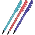 Ручка гелевая неавтоматическая DelWriteПончики стир,0,5мм,син,асс 20-0270