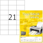 Этикетки самоклеящиеся HERMA TOPSTICK 70х42,3 21мм шт/л А4 (100л/уп.) 8708