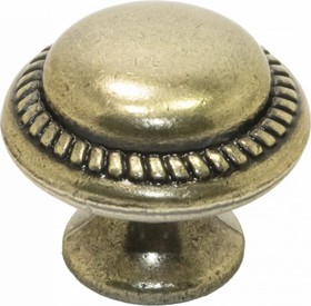 Ручка ZA0460 кнопка, брашированная старинная бронза BAB 69592