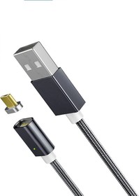 Магнитный кабель USB 2.0 A вилка -Micro USB, черный 1 м. PL1151