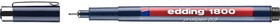 Капиллярная ручка-фломастер для черчения круглый наконечник, 0.3 мм, черный E-1800-0.3#1