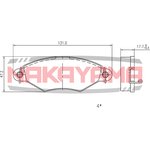 HP8391NY, Колодки тормозные дисковые передние PEUGEOT 206 98-, 306 94-01