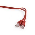 Патч-корд UTP Cablexpert кат.5e, 1.5м, литой, многожильный (красный)