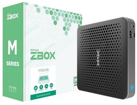 Фото 1/7 Платформа системного блока с ЦПУ Zotac ZBOX-MI646 ZOTAC ZBOX, SFF, i5-1135G7, 2XDDR4 SODIMM, M.2 SSD SLOT, 2GLAN, WIFI, BT, USBDRV, DP/HDMI,