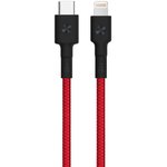 Кабели USB ZMI Кабель Type-C/Lightning Xiaomi (Mi) ZMI 150см MFI , 3A, 18W PD Материал оплетки нейлон/кевлар (AL875) красный