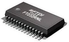 FT232RNL-REEL, Интерфейс USB  -  UART одноканальный 256 бит FIFO питание 3.3В/5В