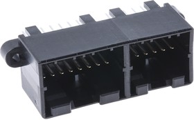 Фото 1/2 174979-2, Pin Header, Wire-to-Board, 2.5 мм, 2 ряд(-ов), 28 контакт(-ов), Сквозное Отверстие, Multi-Lock