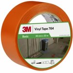 Scotch 764 Orange Vinyl 33m Lane Marking Tape, 0.13mm Thickness