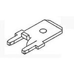 63849-1, 0.250" (6.35mm) Quick Connect Male Solder Connector Non-Insulated