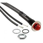 6010M1, Panel Mount Indicator Lamps RED DIFFUSED 3/8" MOUNTING HOLE