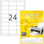 Этикетки самоклеящиеся HERMA TOPSTICK 64,6x33,8мм 24шт/л А4 (100л/уп.) 8736