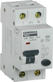 Автоматический выключатель дифференциального тока АВДТ 32 C40 MAD25-5-040-C-30