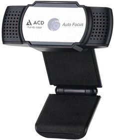 Фото 1/10 Веб-камера ACD-Vision UC600 Black Edition CMOS 5МПикс, 2592x1944p, 30к/с, автофокус, микрофон встр., кабель USB 2.0 1.5м, шторка объектива,