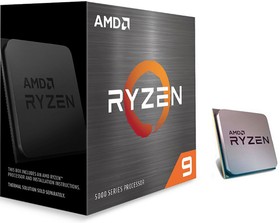 Фото 1/3 Центральный Процессор AMD RYZEN 9 5900X BOX (100-100000061WOF) (Vermeer, 7nm, C12/T24, Base 3,70GHz, Turbo 4,80GHz, Without Graphics, L3 64M