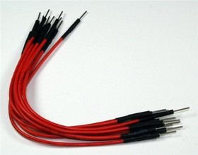 Фото 1/2 TW-MP-10, Jumper Wires Prototyping wires with male to male machine pin ends for rapid prototyping and reconfiguring. 10-pack. Wires 10cm i
