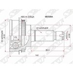 SB-028A, Шрус наружный SUBARU IMPREZA GD#/GG# EJ15/EJ20 AT/5MT 4WD/00-