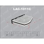LAC1011C, Фильтр салона AUDI A3 03 /TT 06 , SEAT Alhambra 10 /Altea 04 /Leon 05 ...