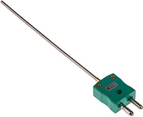 Фото 1/2 SYSCAL Type K Mineral Insulated Thermocouple 150mm Length, 3mm Diameter → +1100°C