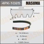 4PK-1025, Ремень ручейковый Masuma