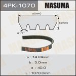 4PK-1070, Ремень ручейковый Masuma